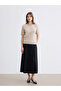 Beige Crew Neck Stoned Women's Knitwear Sweater - 2