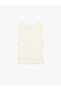 Sleeveless Cotton Slim Fit V-Neck Blouse - 2