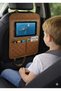 Tan Leather Car Seat Back Organizer Vehicle Backseat Organizer Tablet Holder Organizer - 5