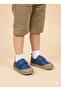 Genuine Leather Denim Blue Boys' Sports Shoes