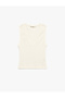 Sleeveless Cotton Slim Fit V-Neck Blouse