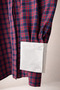 Women's Belted Trousers and Checked Stone Detail Shirt Two-Piece Set - 3