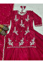 Rani Pink Crepe Silk Lehenga - HRT4774 | Rani Pink - 5