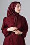وشاح ساتان كومو باللون العنابي - 4