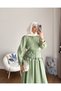 Women's Lace Detailed Paris Skirt Suit - Green - 4