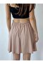 Flared Shorts Skirt Women's Cream - 5
