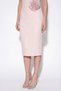 Women's Powder Boat Neck Pearl Promise Engagement Wedding Evening Dress - 4