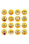 Funny Faces Emoji Shower Cabin Door Wall Cabinet Sticker - 2