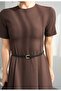 Brown Short Sleeve Dress - 261013 - 3