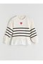 Selections I Zero Roba Collar Striped Girls' Knitwear Sweater from Freezen Store - 3