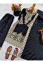 Black Silk Salwar Kameez & Dupatta - HRT6798 | Black - 4