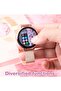 LOLA-6 Round Shape Ultra-Slim Smartwatch with 3 Interchangeable Straps and Charging Cable De - 5