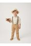 Baby Boy Suspender Woven Trousers
