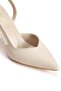 Women's Pointed Toe Open Back Thin Heeled Stylish Stiletto - 4