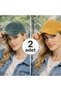 Unisex Set of 2 Washable Hats, Trendy Vintage Hat