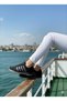 Women's Black Fume Striped Lace-Up Comfortable Sole Casual Sneaker Sports Shoes - 4