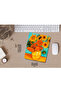 Sunflower Patterned Rectangular Mouse Pad with Wrist Support