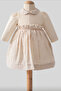 Embroidered Girl's Dress Cream - 4