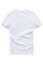 Women's V-Neck Pink Heart Printed White/Black T-Shirt Loose Oversize - 3