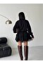 Shirt Collar Lace Detail Mini Dress - 4