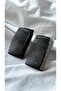 2-Piece Crystal Stone Black Side Comb Hair Clip - Stylish Bun and Hair Clip - 2