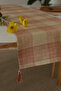 Jute Red Jute Fabric Tassel Runner 40X140 cm - 2