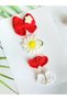 Red and White 4-Piece Baby Hair Accessories Baby Gift - 3