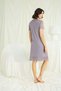 Collar, Sleeves, Shoulders and Skirt, Lace Piece Buttoned Front Nightgown - 5