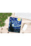 Van Gogh Starry Nights Patterned Rectangular Mouse Pad with Wrist Support - 3