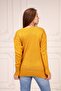 Women's Yellow V-Neck Hand Embroidered Tunic Sweater - 2