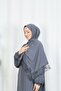 Self-Wrapped Zippered Prayer Dress Gray Hnt7068 - 6