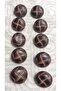 Ǝe Polyester Button 26 Size 16 mm 10 Pieces