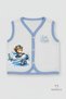 Baby Boy Vest Cotton Snap Fastener Diamond Jacquard Teddy Bear Printed Newborn Baby Vest Seasonal - 5