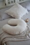 Ponponlu Breastfeeding Pillow 100% Cotton Muslin - Ecru - 3