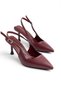 Verona Burgundy Women's Heeled Shoes Stiletto - 3