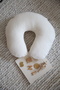 Ponponlu Breastfeeding Pillow 100% Cotton Muslin - Ecru