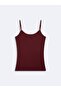 Thin Strap Basic Burgundy Athlete Top - 3
