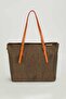 Brown Ethnic Patterned Women's Triple Bag Set Large Size Shoulder Bag - 6