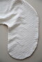 Ponponlu Breastfeeding Pillow Cover – Removable 100% Cotton Muslin Replacement Cover Ecru - 2