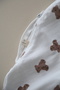 Bear Nursing Pillow Cover – Removable 100% Cotton Muslin Replacement Cover - 3
