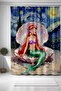 Bathroom Curtain, Mermaid Patterned Shower Curtain in Starry Night, Bathtub Curtain 175X200Cm - 2