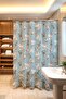 Bathroom Curtain, Blue Symphony Patterned Shower Curtain, Bathtub Curtain 175X200Cm - 3