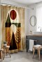 Bathroom Curtain, Bohemian Shapes Leaves Patterned Shower Curtain, Bathtub Curtain 175X200Cm - 2