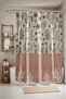 Bathroom Curtain, Wild Flowers and Salmon Pattern Shower Curtain, Bathtub Curtain 175X200Cm - 2