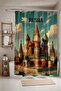 Bathroom Curtain, Russian Dome Symphony Patterned Shower Curtain, Bathtub Curtain 175X200Cm - 2