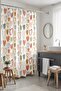 Bathroom Curtain, Modern Vintage Hearts Patterned Shower Curtain, Bathtub Curtain 175X200Cm - 2