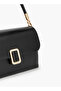 Solid Crossbody Bag with Detachable Strap - 4