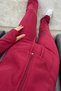 Ottoman Hooded Zippered Finger-Loop Suit-Burgundy Bordo - 6