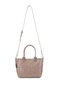 Women's Faux Leather Taupe Handbag - 6