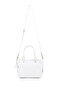 Women's Faux Leather White Shoulder Bag - 6